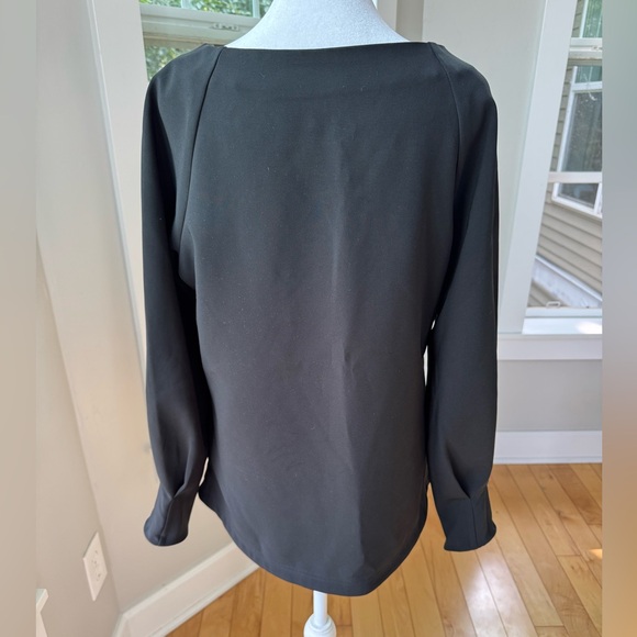 Banana Republic Black Structured Statement Sleeve Blouse Top Size XS - Picture 5 of 12